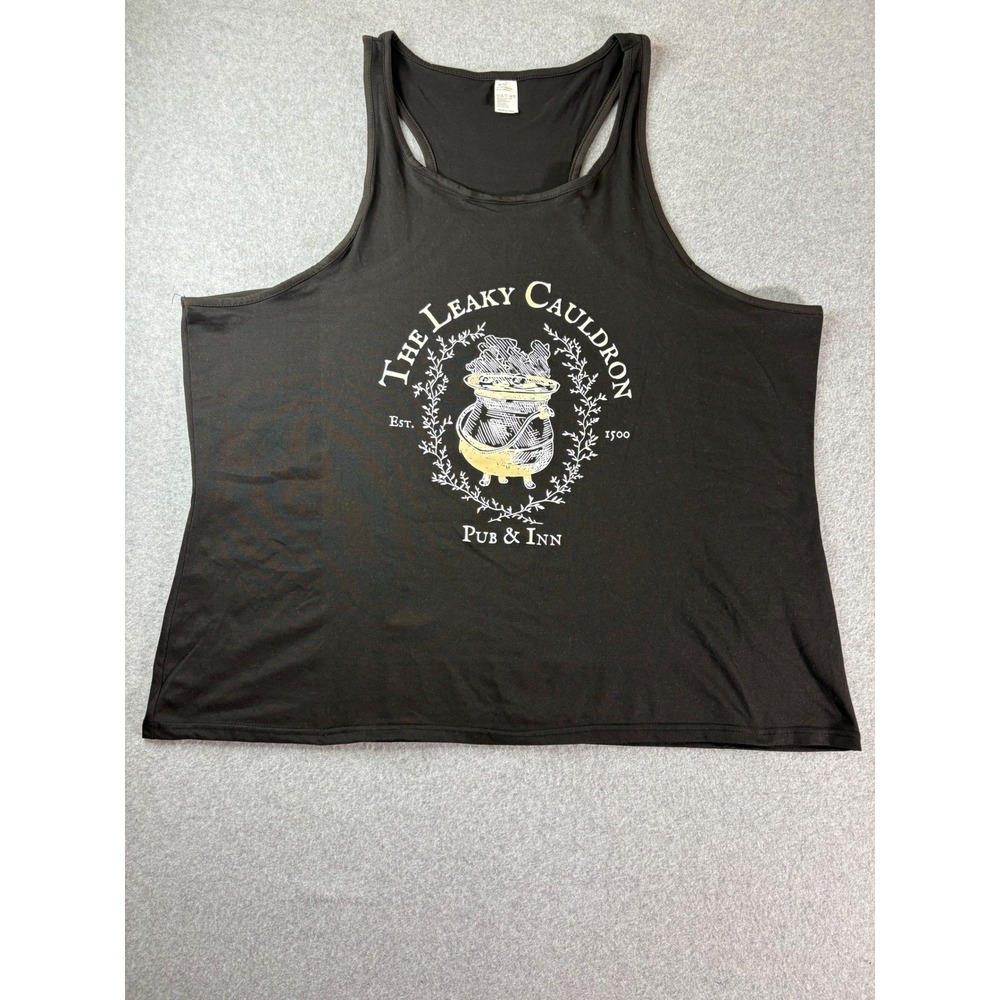 The Leaky Cauldron Pub & Inn Harry Potter Racerback Tank Top Black Women 6XL